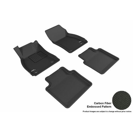 U-Ace 3D Maxpider Custom Fit Complete Kagu Black Floor Mat for 2010-2016 Buick Lacrosse Models L1BC02501509